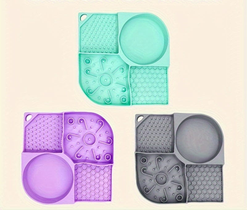 Colorful pet slow feeder mats with suction cups, parfait pour les accessoires pour chiens