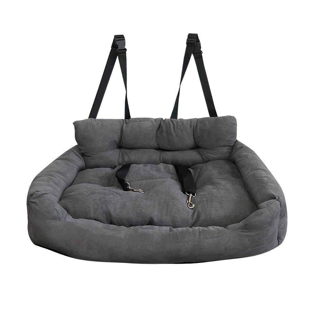 Coussin gris pour chien de grande taille, accessoires pour chiens, facile à assembler