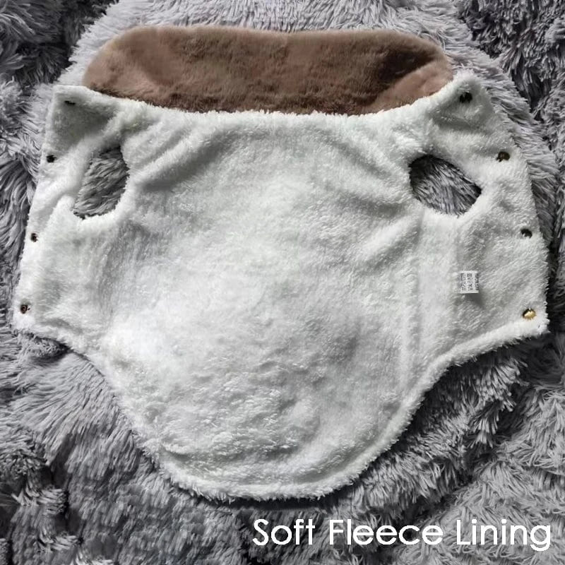 CDDMPET Waterproof Fur Collar Dog Jacket Winter Warm Fleece Dog Clothes for Small Dogs Puppy Pet Vest Chihuahua Yorkie