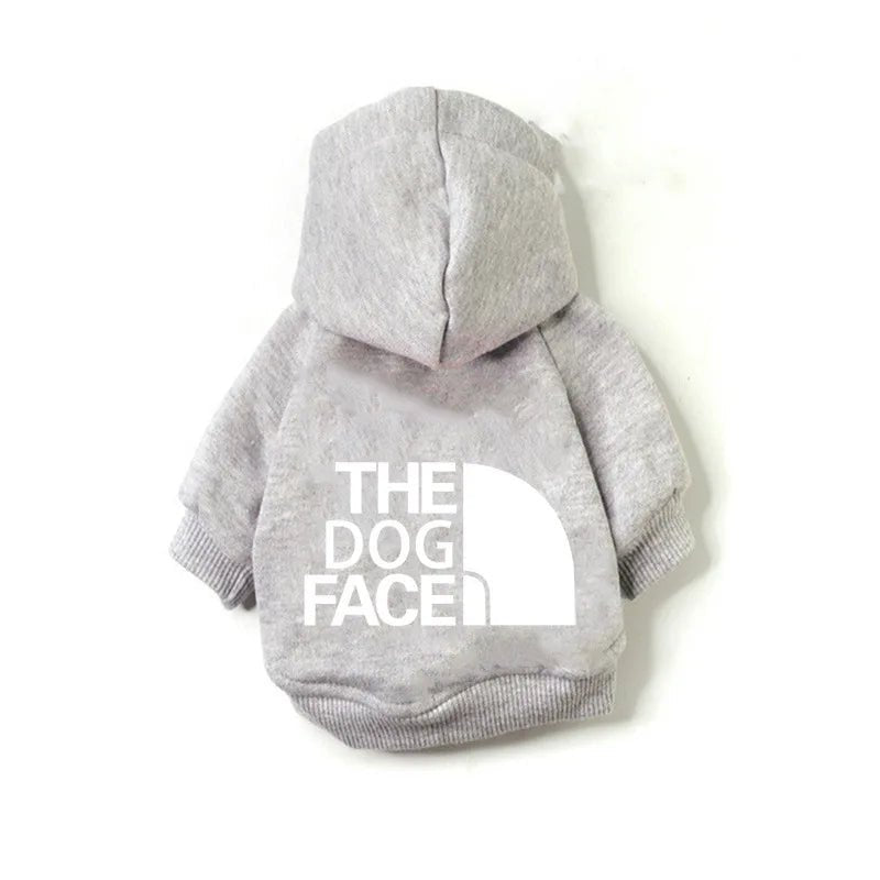 Pull à capuche THE DOG FACE gros logoGris/blanc9XL