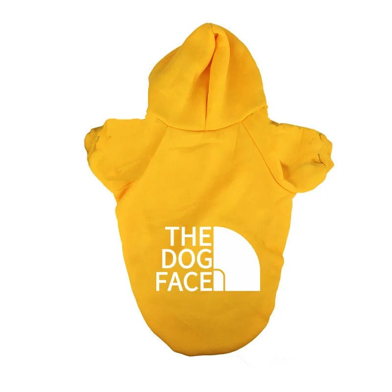 Pull à capuche THE DOG FACE gros logoJaune9XL