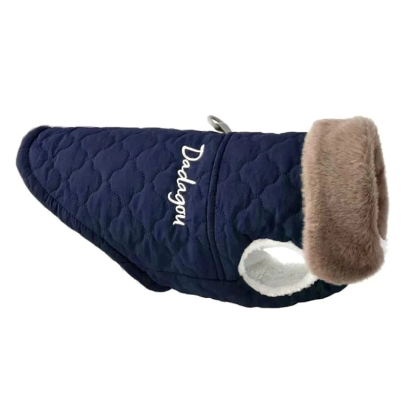 CDDMPET Waterproof Fur Collar Dog Jacket Winter Warm Fleece Dog Clothes for Small Dogs Puppy Pet Vest Chihuahua Yorkie