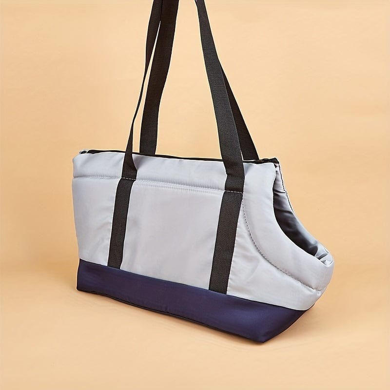 Sac pour animaux en gris et marine, parfait comme accessoires pour chiens et chien