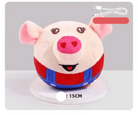 Jouet boule roulante musicale pour chien, balle vibrante rechargeable avec peluche douce