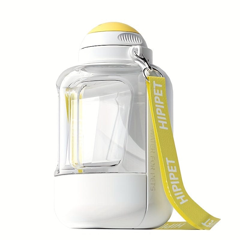 1PC Multi-Purpose Polycarbonate Dog Water Bottle with Integrated Bowl 1000ml Water & 300ml Food Capacity Retractable