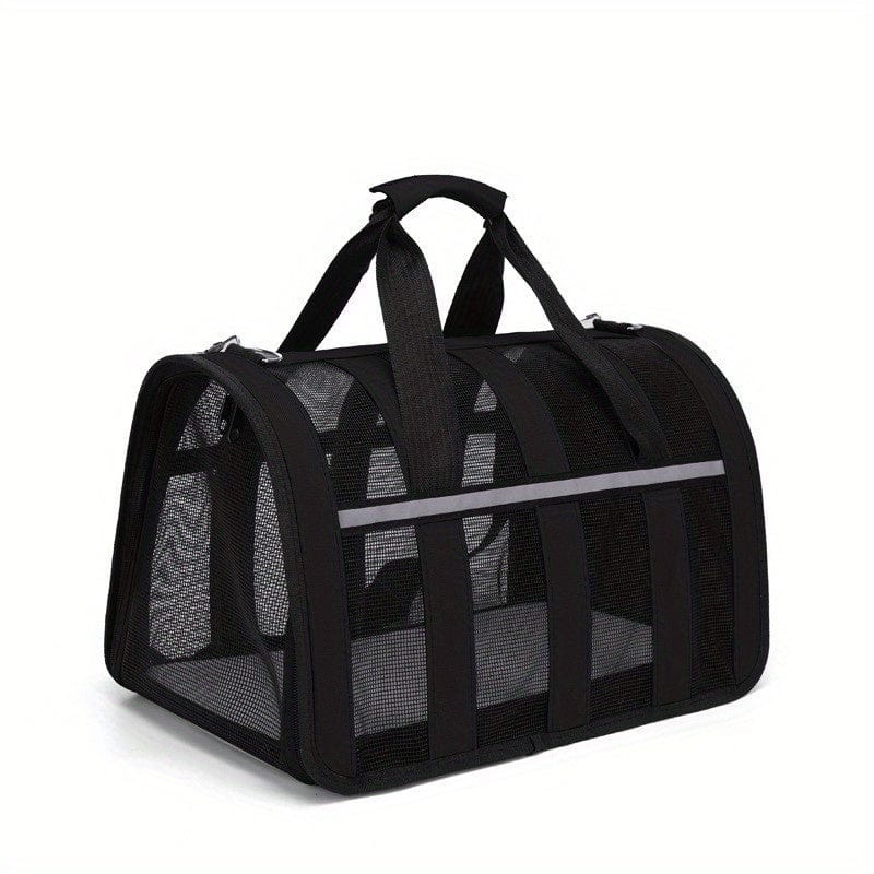 Sac de transport en maille noire pour petit animal, parfait pour ton furry friend