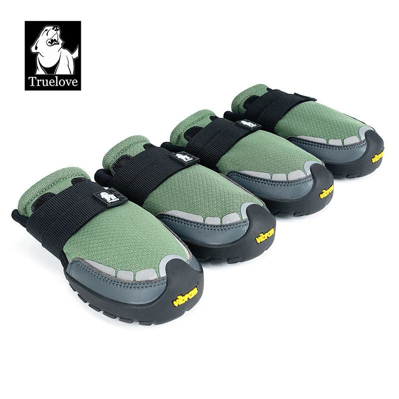 Chaussures pour chien Truelove Explorer semelle Vibram antidérapante - Vert / gris - XXS