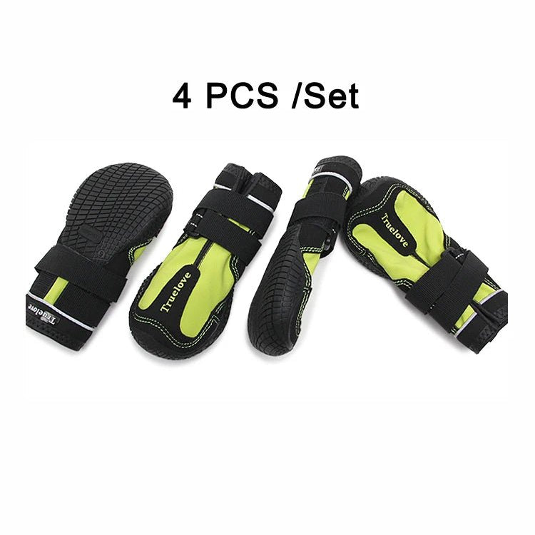 Chaussures pour chien Truelove imperméables antidérapantes - Jaune - 1