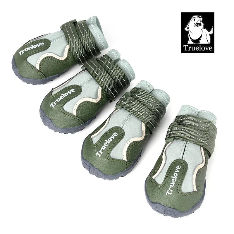 Chaussures pour chien Truelove imperméables et chaudes antidérapantes - Vert - 1