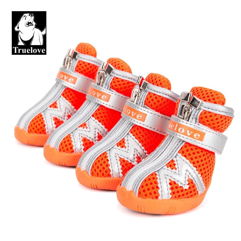 Chaussures pour chien Truelove mesh respirant antidérapantes - Orange - 1