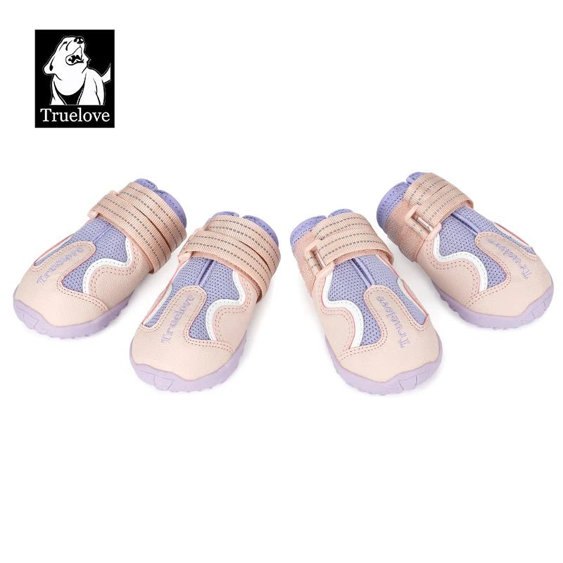 Chaussures pour chien Truelove respirantes antidérapantes - Rose / violet - 1