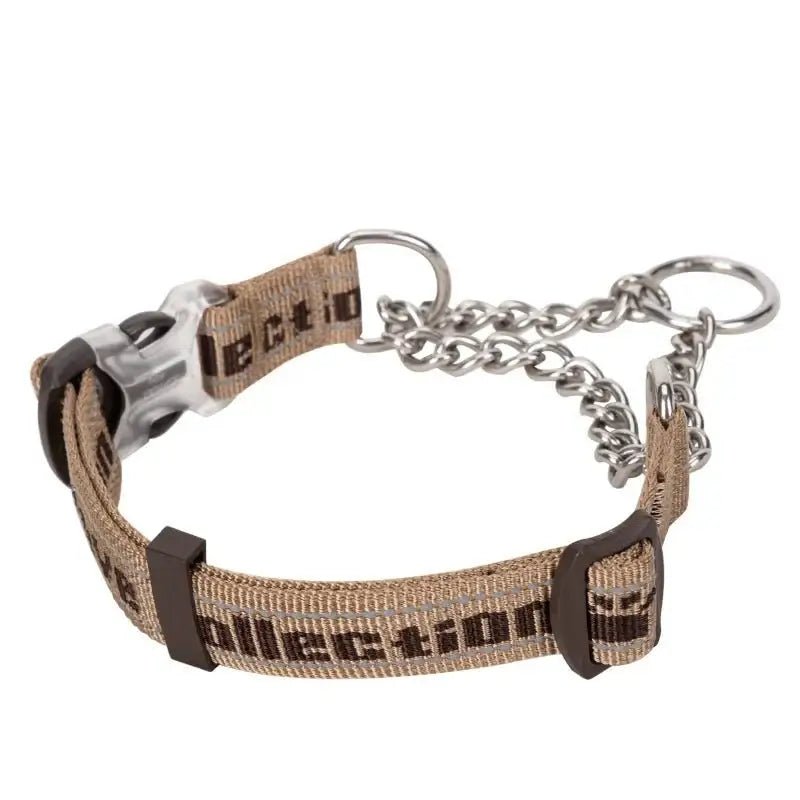 Collier pour chien anti-traction Truelove beige avec bandes réfléchissantes et rembourrage doux
