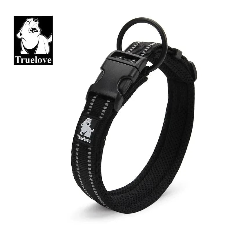 Collier Réfléchissant Truelove Premium avec maille douce, boucle Duraflex et bandes réfléchissantes