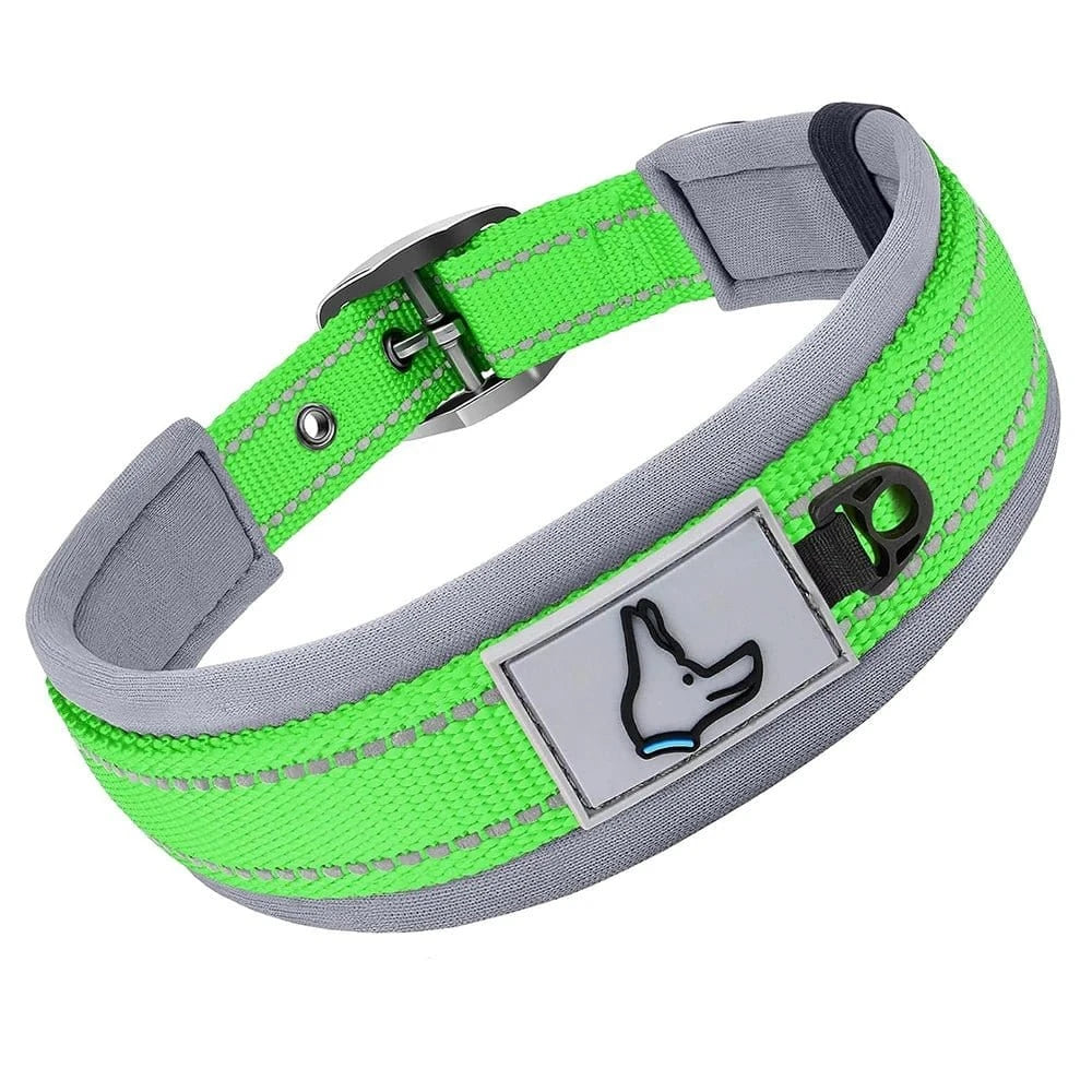 Collier réfléchissant en nylon - Vers - S
