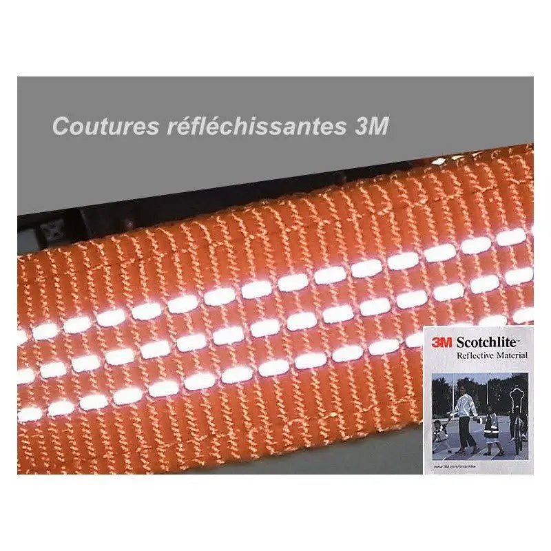 Collier nylon Truelove pour chien avec attache rapide et bande webbing réfléchissante orange
