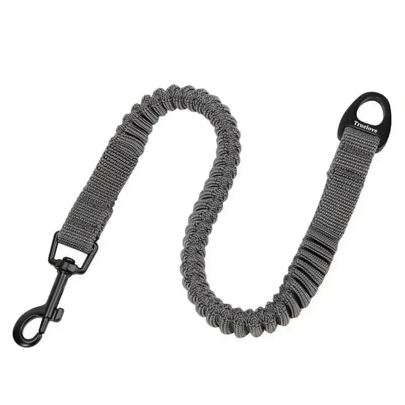 Cordon gris bungee pour laisse chien, extension truelove amortissante, idéale pour jogging