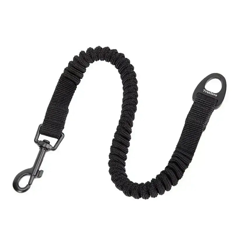 Image d’une laisse bungee noire Coupler de Laisse Truelove pour chien amortisseur intégré