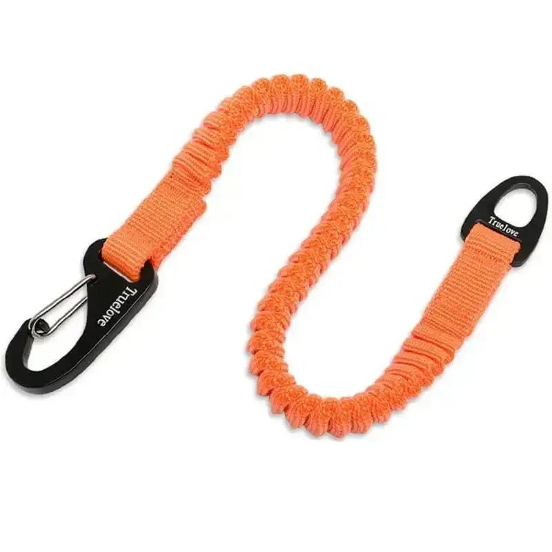 Bandeau de laisse instantanée Truelove amortissante pour chien avec matériel noir et orange