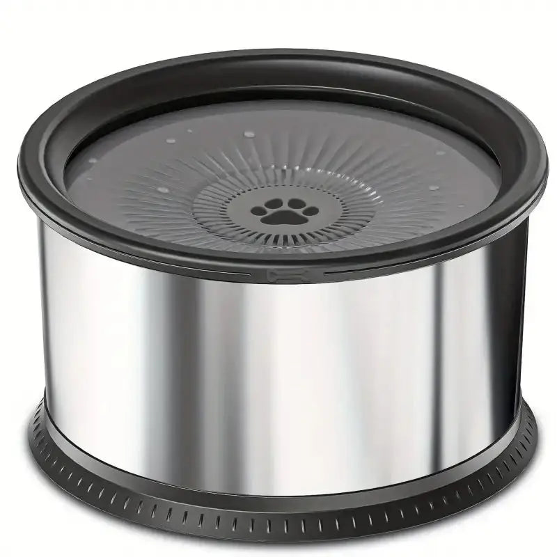 Dispositif anti-éclaboussures en inox pour chien avec contrôle du niveau d’eau 6L