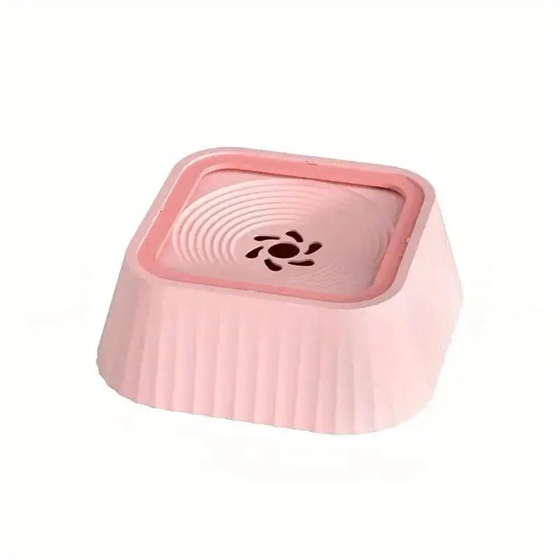 Gamelle anti-éclaboussures pour chien rose, grande capacité, hydratation propre