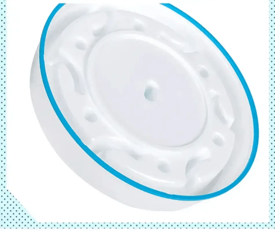 Brosse de séchage blanche avec bordure bleue pour gamelle anti-glouton pour chien Truelove