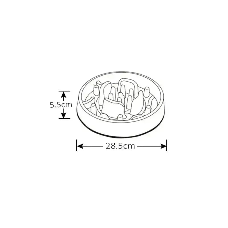 Gamelle anti-glouton pour chien Truelove avec obstacles internes Ø28.5cm