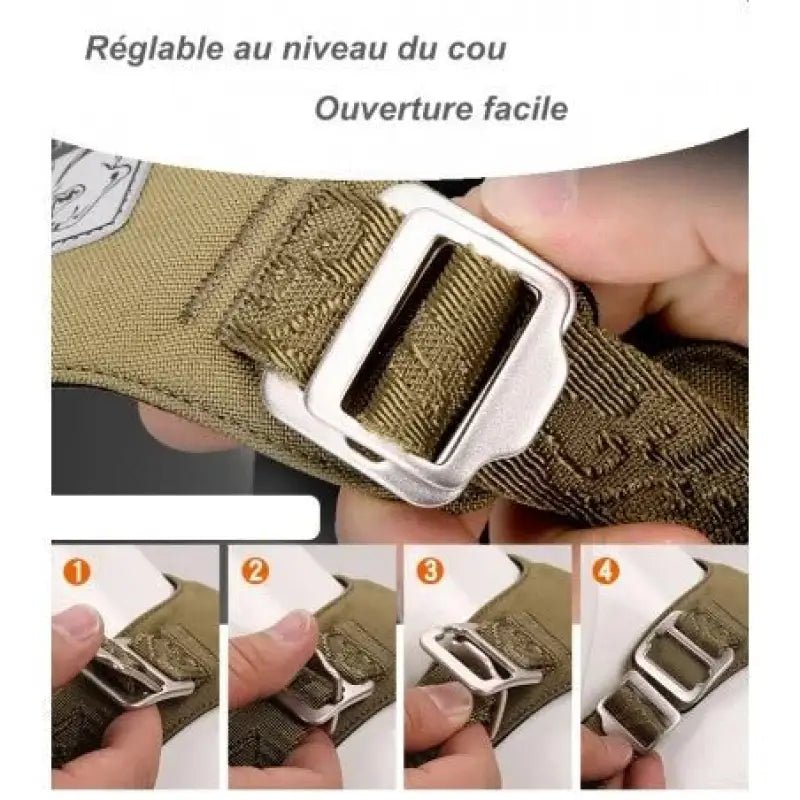 Boucle ajustable et facile à ouvrir pour harnais chien anti traction Truelove Colorado Plus