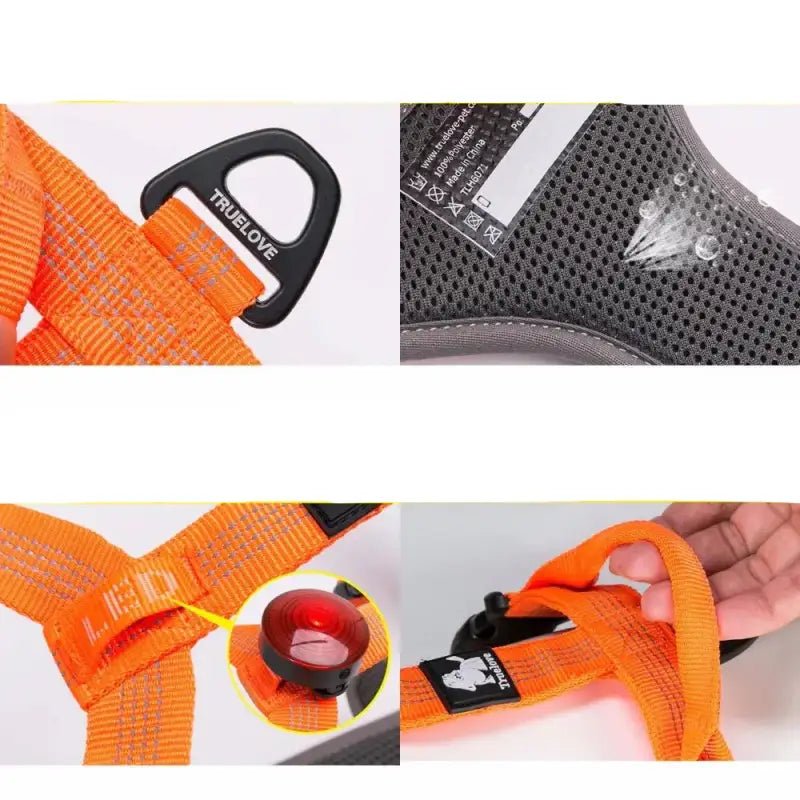 Harnais chien anti traction Truelove Mountain TLH6071 avec mesh respirant et réflecteur