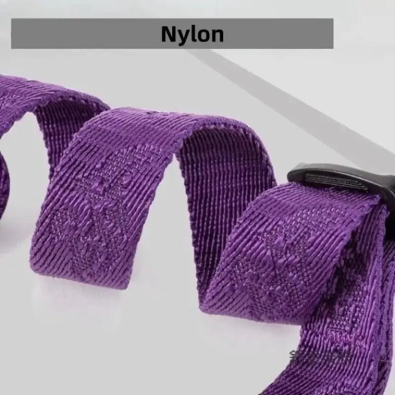 Nylon webbing violet avec motif embossé pour harnais chien anti traction Winhyepet YH1807 avec boucles Duraflex