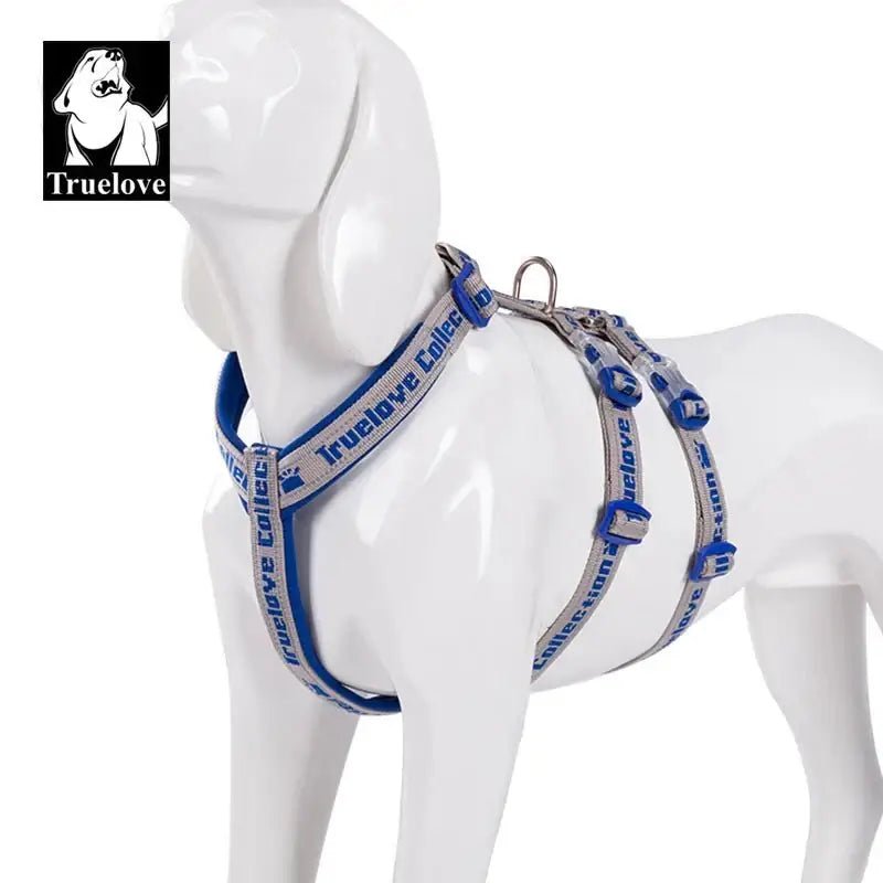 Harnais pour chien Truelove TLH6571 en néoprène SBR avec doublure en néoprène sur mannequin blanc