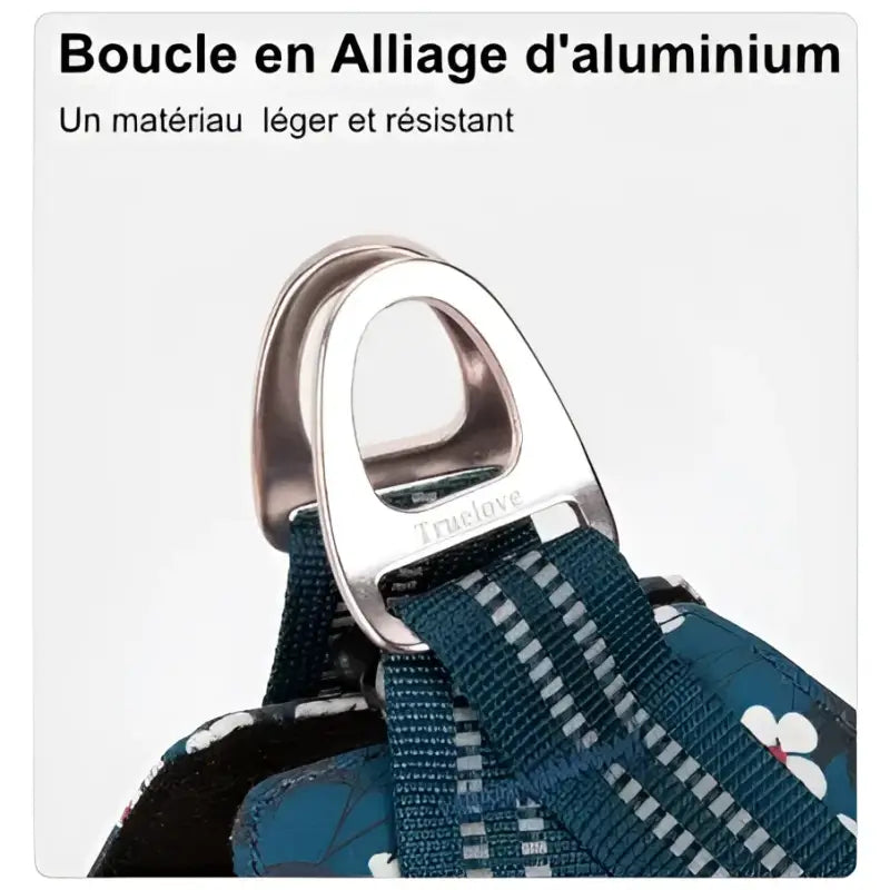 Boucle en aluminium léger et robuste pour harnais Truelove pour petit chien ergonomique