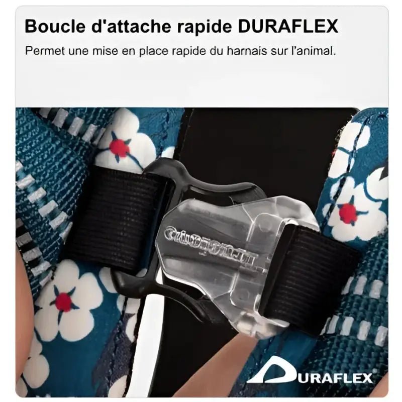 Buckle plastique à dégagement rapide avec sangle en webbing noir pour harnais Truelove