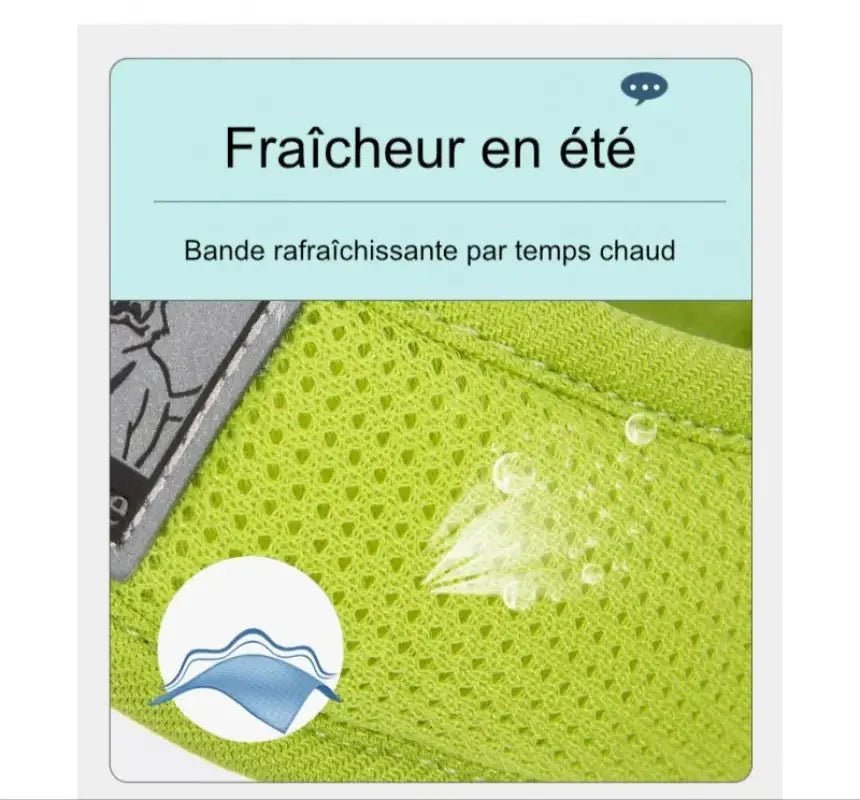 Harnais Truelove confortable avec tissu respirant vert pour promenade urbaine