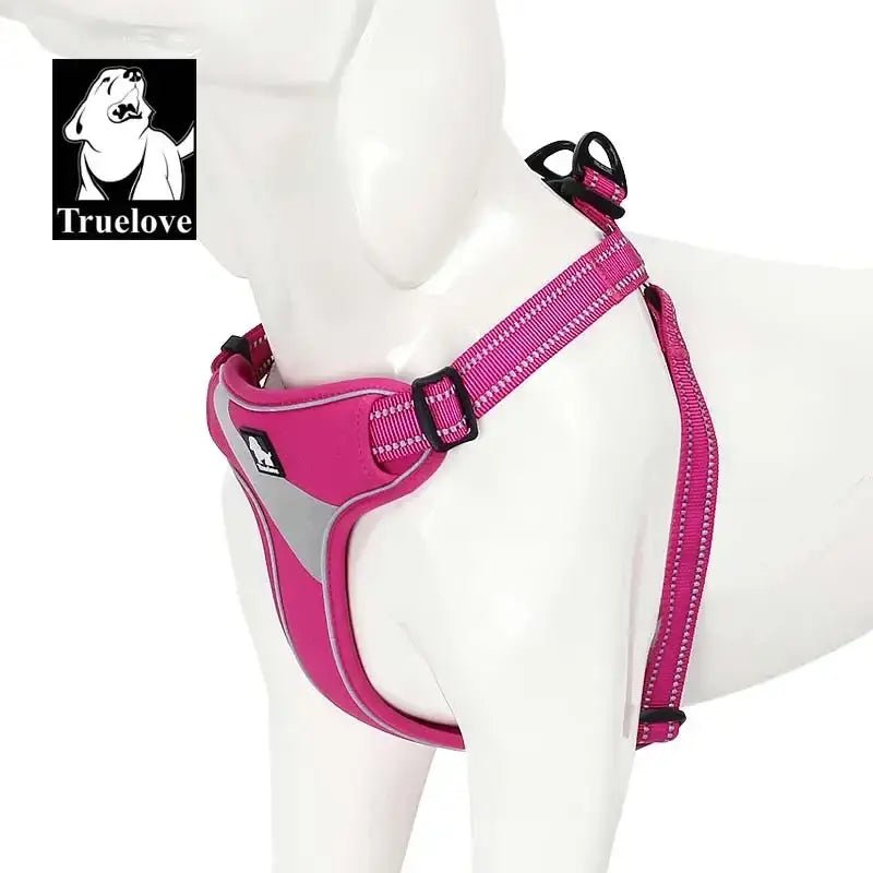 Harnais pour chien Truelove rembourré avec bandes réfléchissantes et design step-in