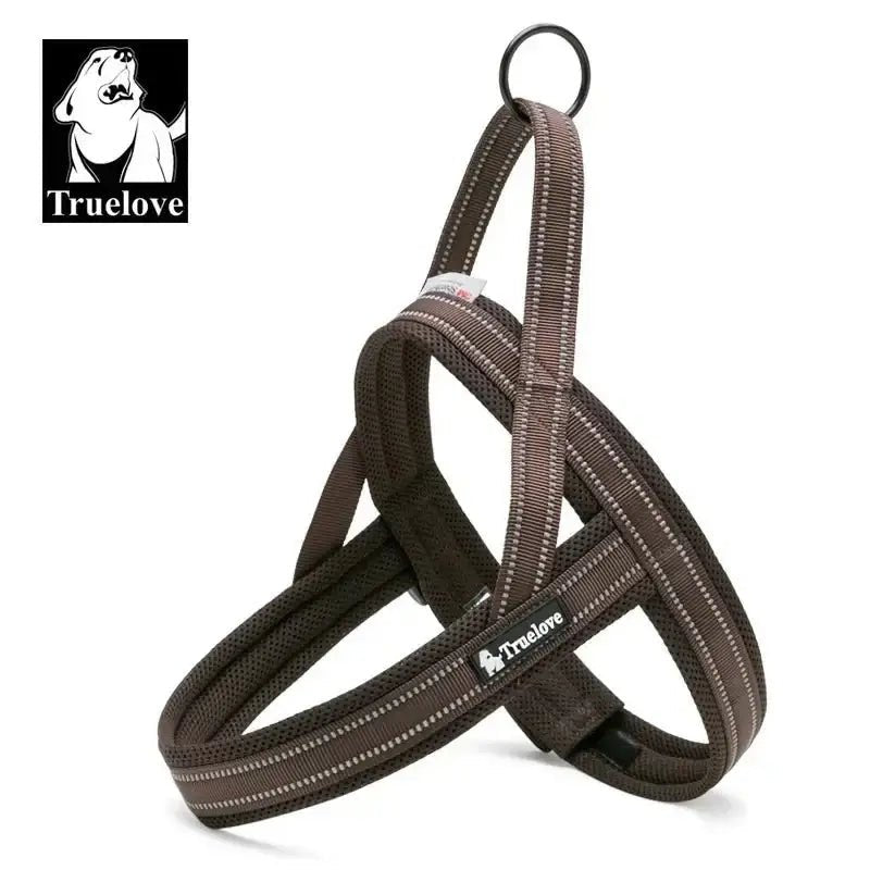 Harnais pour chien Truelove en T Soft Mesh rembourré avec boucle Duraflex et reflet