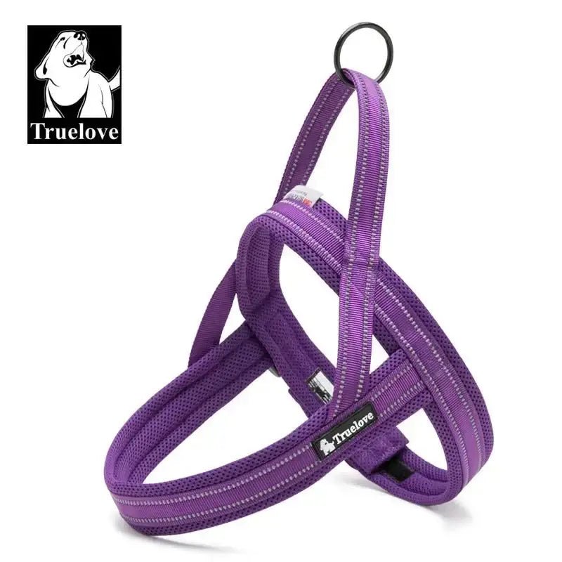 Harnais pour chien Truelove en T Soft Mesh rembourré avec boucle duraflex et reflet