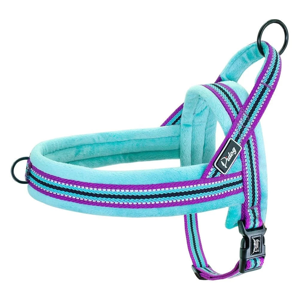 Harnais Doux et Ajustable - Bleu Ciel B - XS
