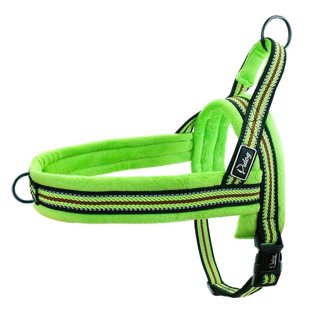 Harnais Doux et Ajustable - Vert A - XS