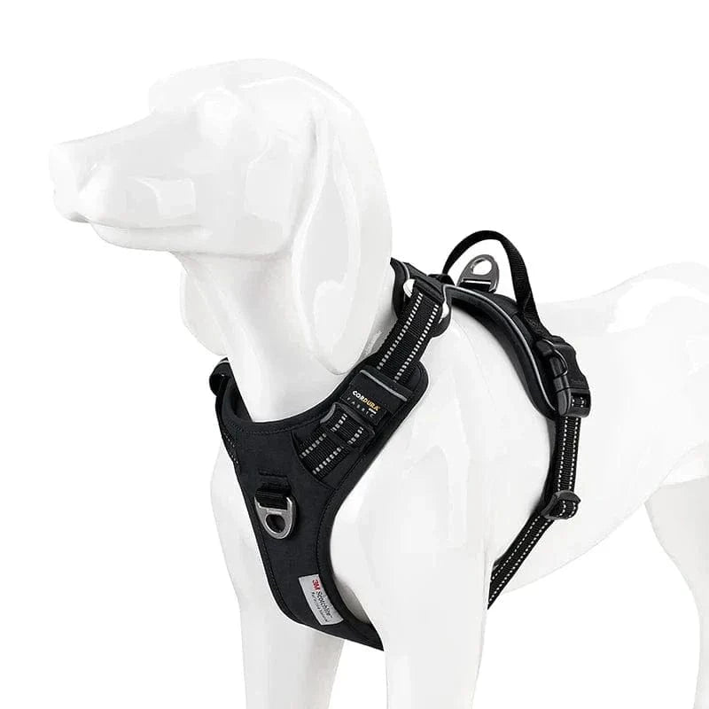 Harnais en Y Truelove Country Cordura pour chien noir, modèle harnais truelove TLH5654