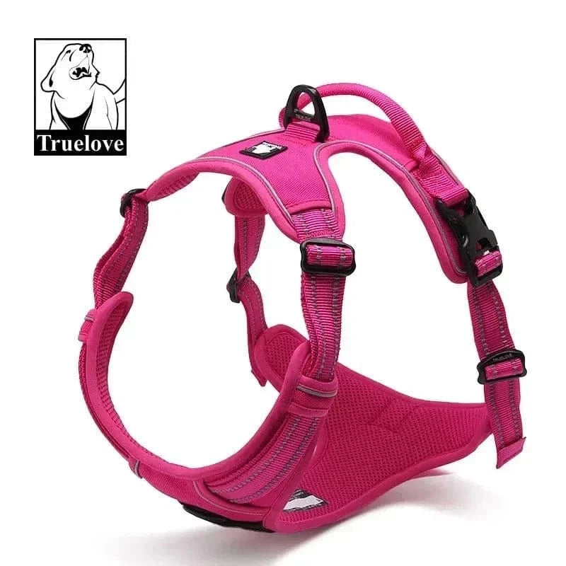 Harnais en Y Truelove Country rose pour aux petits chiens, ajustement parfait et anti-traction