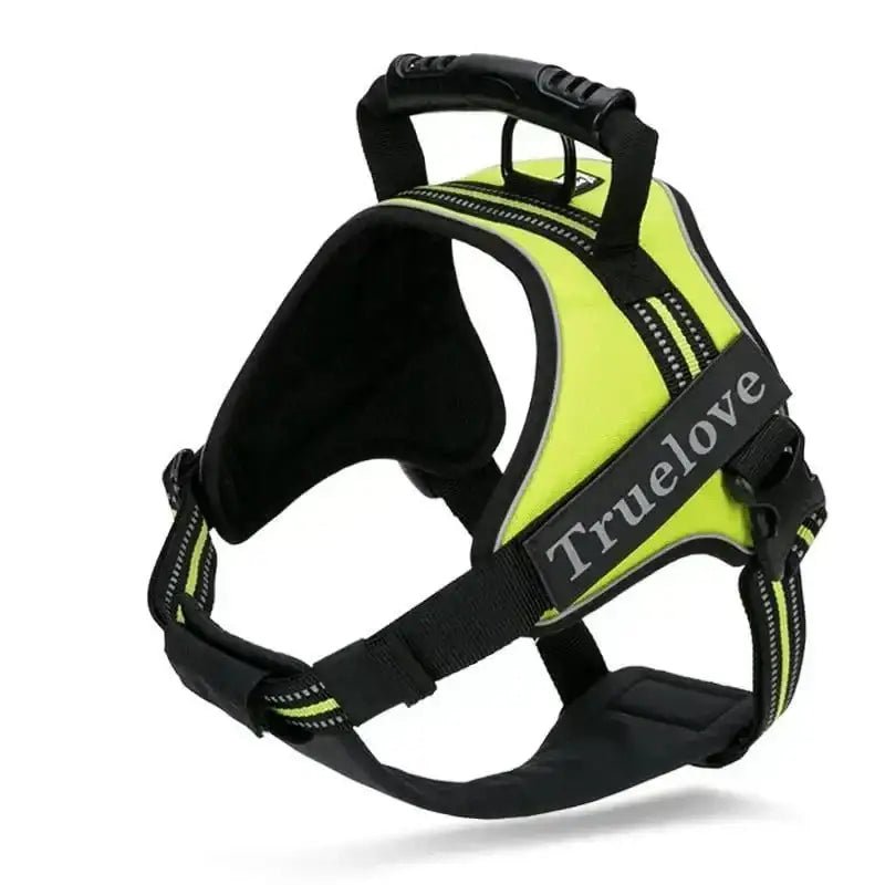 Harnais Truelove tactique avec poignée dorsale, robuste pour chien puissant, anti-traction