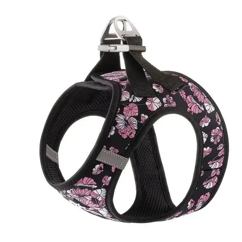 Harnais Truelove pour chien doux et respirant avec motif floral, léger et rembourré