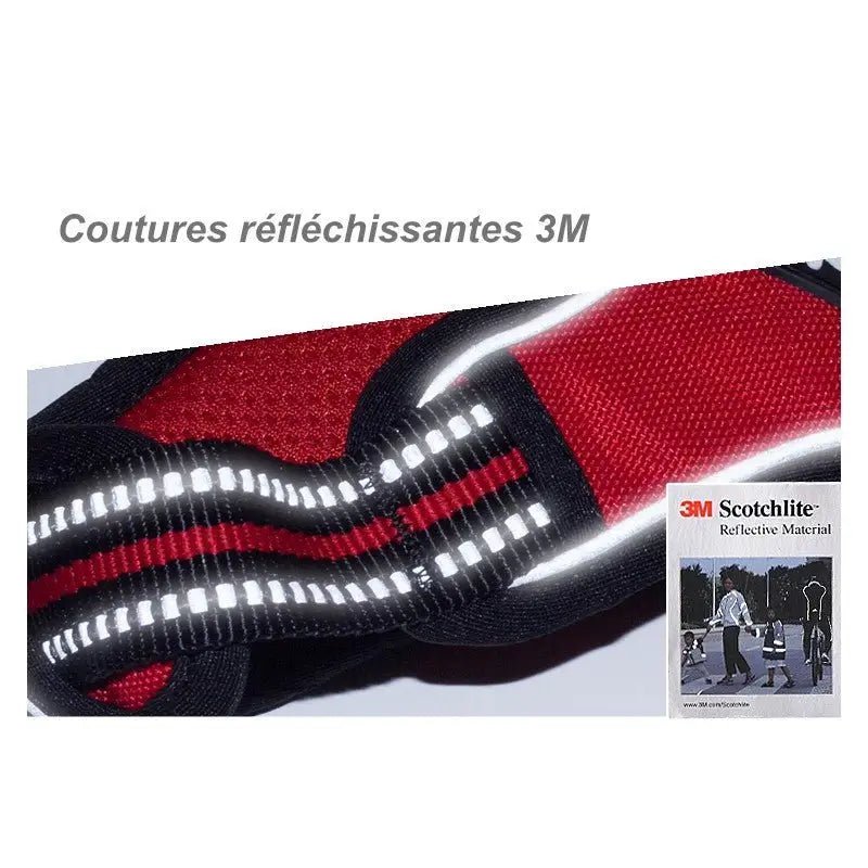 Harnais Truelove Country en Y pour chien, rembourré, ajustable, avec double attache, reflet rouge et noir