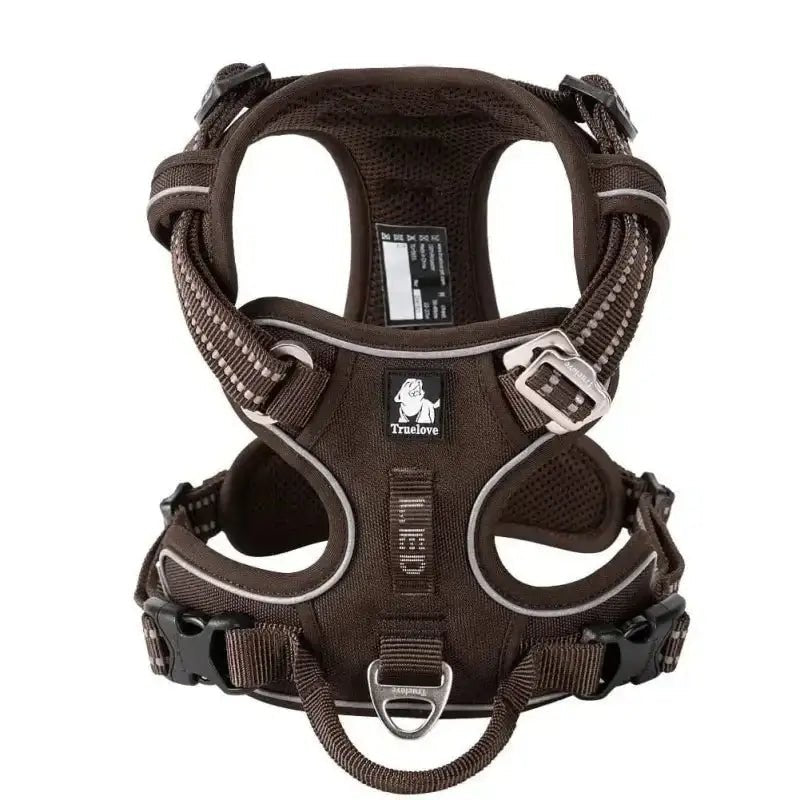 Harnais Truelove Country Plus en Y pour chien avec reflet, sécurisé et ergonomique