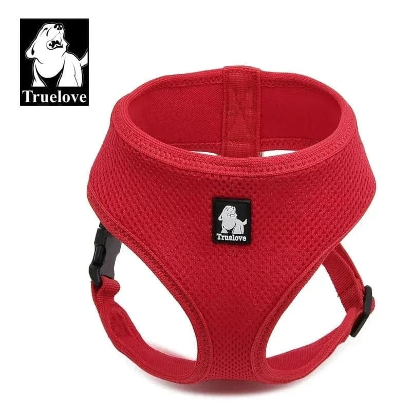 Harnais Truelove en Nylon Mesh Respirant pour chien, harnais mesh respirant rouge