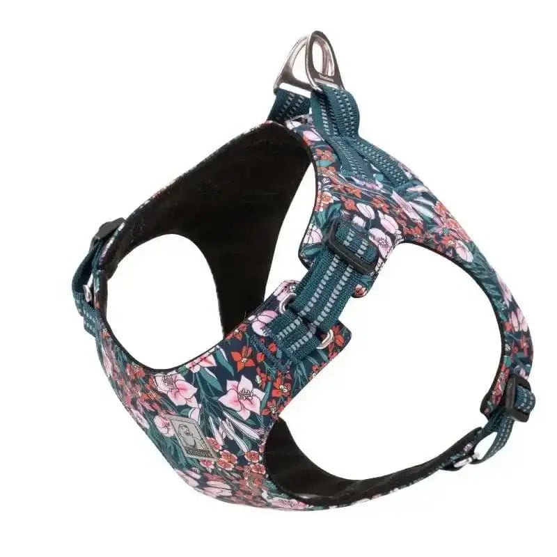 Harnais Truelove floral en coton pour chien miniature, léger et rembourré