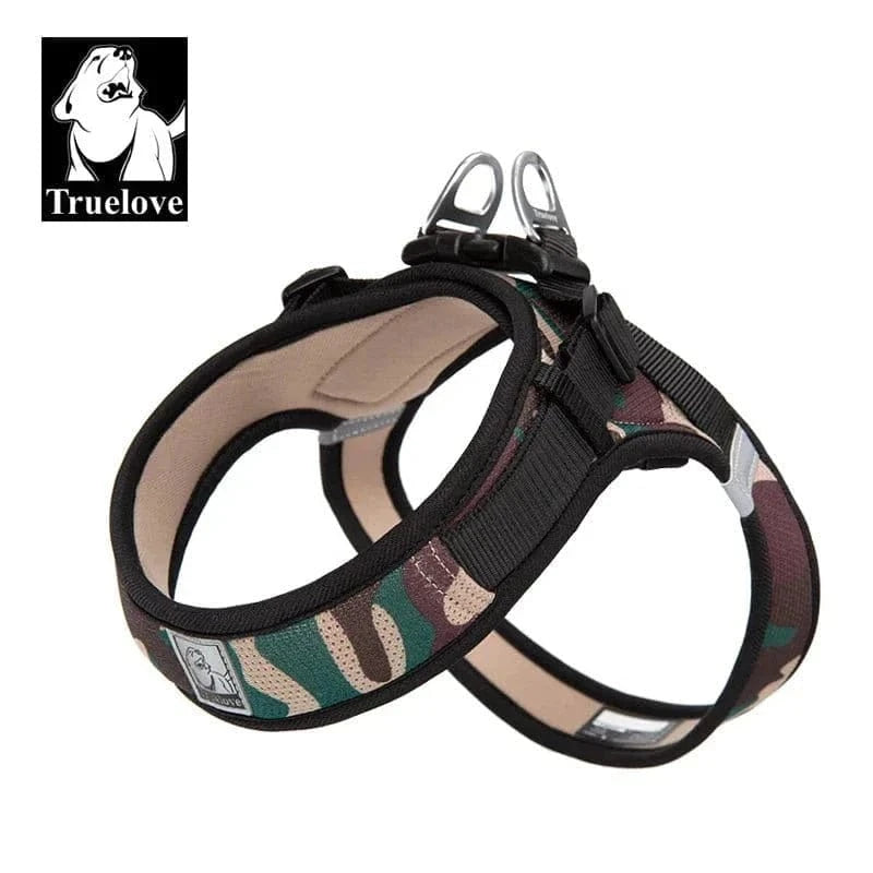 Harnais Truelove Réfléchissant avec camouflage, bandes réfléchissantes pour moyens chiens