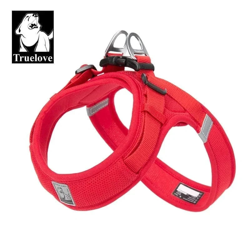 Harnais Truelove Réfléchissant Ajustable pour petits chiens avec bandes réfléchissantes