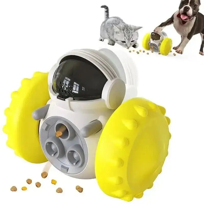 Distributeur de friandises roulant pour chien en forme d’astronaute, accessoire stimulant