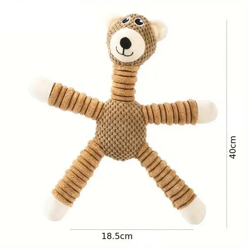 Peluche anti-stress pour chien nerveux, jouet en peluche flexible et résistant pour mâcher